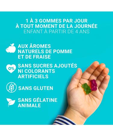 MAG 2 - Kids Gummies - Magnesium Vitamin B6 and Vitamin D - Growth and Immunity - No Added Sugars - Dietary Supplement - 30 Gums - Buy Online on GoSupps.com