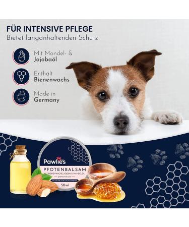 Pawlies Paw Care for Dogs & Cats - Cracked Paw Balm Winter Protection & Healing Cream (50ml) - Buy Online on GoSupps.com
