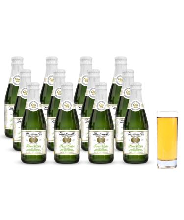 Martinelli's Gold Medal Sparkling Pear Cider Juice, 8.4 fl oz. Pack of 12 Bottles | Non-Alcoholic Drink