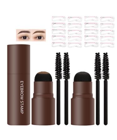 LXZJJM Eyebrow Stamp Stencil Kit - Long-lasting Smudge-free Brow Makeup | Natural and Smooth Texture | Multifunctional | Includes 10 Brow Shapes & Stamps | Reusable eyebrow stencils (01+03)