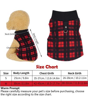Rbenxia Buffalo Plaid Dog Sweaters 4-Pack | Soft Fleece Vest Pullover for Small Pets | Winter Outfits for Dogs and Cats - Buy Online on GoSupps.com