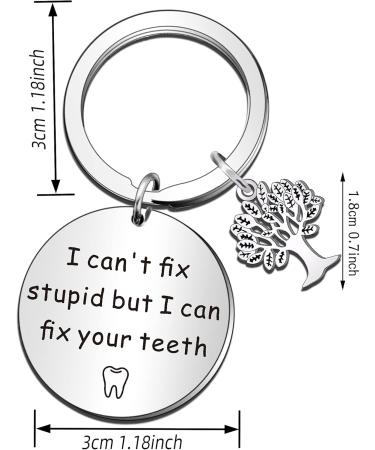 QMVMV Funny Dentist Key Pendant - Perfect Gifts for Dental Hygienists Retirement & Birthdays | Unique Dental Gifts for Him & Her - Buy Online on GoSupps.com