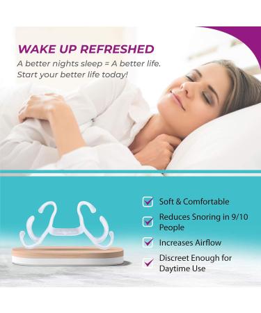 Hush Anti Snore Devices - Stop Snoring for Better Sleep | Nasal Dilator Sleeping Aid for Increased Airflow | Easy to Use Snoring Aids for Comfy Breathing | 1 Month Supply (Medium Size) - 4 Pack - Buy Online on GoSupps.com