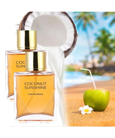 Coconut Sunshine Perfume Coconut Sunshine for Women Perfume Women's Vanilla Flavor Fragrance (2PCS)