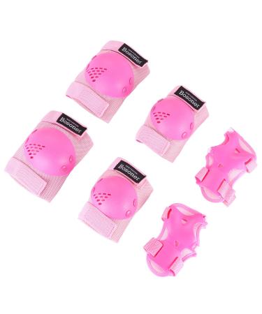 BOSONER Kids/Youth Knee Pads Elbow Pads Wrist Guards Set for 3-15 Years, Child Protective Gear Set for Roller Skates, Cycling, BMX Bike, Skateboard, Inline Skating, Scooter Riding Sports Pink Small (3-7 years) - Buy Online on GoSupps.com
