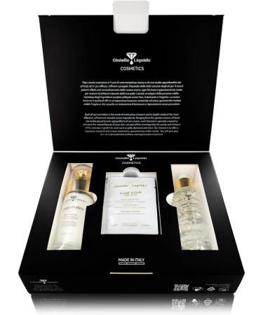 Elastic Gift Box (B04) 1 Face Cream with Colloidal Gold X50 anti-aging + 1 Face Oil with Pure Silver and Concentrated Oils Diplomas birthday Christmas gift Gioiello Liquido - Buy Online on GoSupps.com