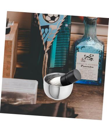 Frcolor 4-Piece Beard Shaving Set | Portable Metal Razor Bowl & Brush for Men | International Shipping Available - Buy Online on GoSupps.com