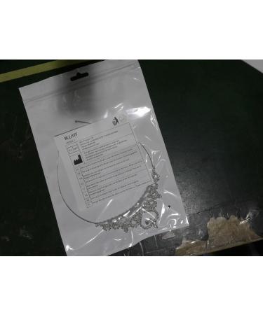 WLLHYF Silver Princess Crown Crystal Sash Tiara Rhinestone Headband Hair Accessories for Birthday Christmas Decoration Women Girls Bridal Wedding Hair Bands Jewellery Baroque - Buy Online on GoSupps.com