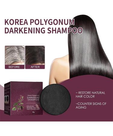 EXQST Black Soap Black Shampoo Bar Reverse Gray Shampoo Bar Gray Covering Shampoo Soap Polygonum Multiflorum Essential Oil Shampoo Black Soap - Buy Online on GoSupps.com