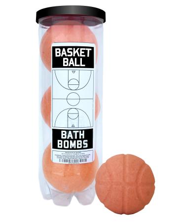 Basketball Bath Bombs - 3 Pack - Basketball Gifts for Boys & Girls Basketball Accessories for Boys Players Coaches Basketball Team Gifts Gifts for Basketball Players