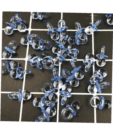 50Pcs Transparent Acrylic Mini Pacifier - Baby Shower Cake Decoration & Birthday Gift | DIY Party Supplies - Buy Online on GoSupps.com