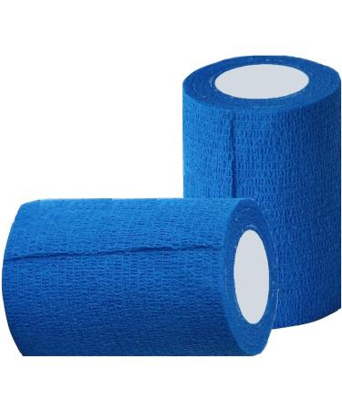 Cohesive Bandage - 12 Rolls 10cm x 4.5m | Self-Adherent First Aid & Sports Wrap | Cobox Pet Vet Wrap - Himmelblau - Buy Online on GoSupps.com