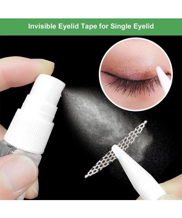 Eyelid Tape 288pcs: Invisible Lift Strips for Droopy & Hooded Eyes | Self-Adhesive, Breathable & Waterproof | Includes Tweezers & Fork XL - Buy Online on GoSupps.com