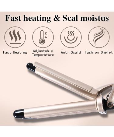 Renjie 5 Barrel Curling Iron - Professional 0.35 Inch Hair Crimper with Adjustable Temperature for Perfect Waves | Ideal for Short & Long Hair - Buy Online on GoSupps.com