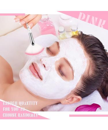 24 Pcs Fan Brushes: Slim Soft Facial Applicators with Quicksand Handle - Multi-Use Makeup Tools for Peel Mask & Blush - Includes Pouch Case - Buy Online on GoSupps.com