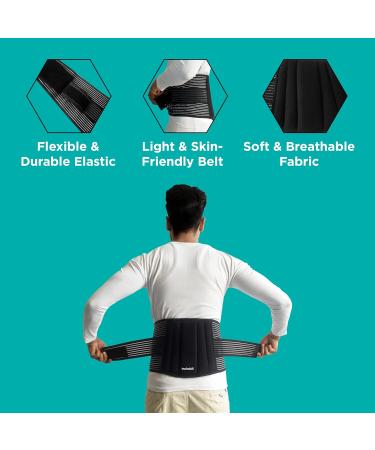 Buy XL Lumbar Sacral Belt for Back Pain Relief | Adjustable Back Support for Men & Women - Buy Online on GoSupps.com