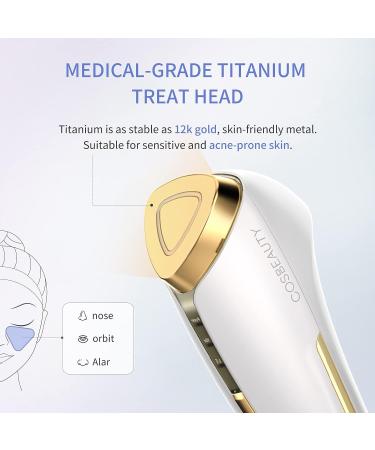 COSBEAUTY 6-in-1 Facial Massager | Anti-Aging Device | Skin Tightening, Firming, and Lifting | Waterproof & Rechargeable | White - Buy Online on GoSupps.com