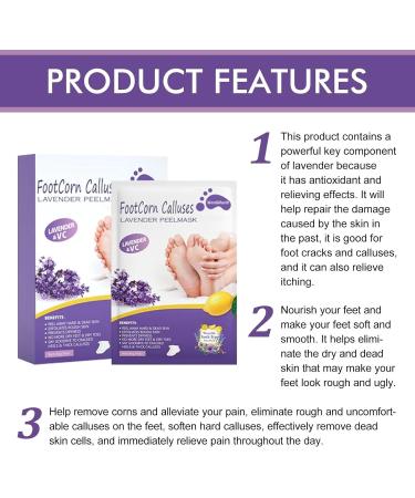 CAOQAO Foot Peel 3 Pack Exfoliator Peel Off Dead Skin Remover 53ML Nail Care Products (Purple One Size) 40 g (Pack of 1) Purple - Buy Online on GoSupps.com