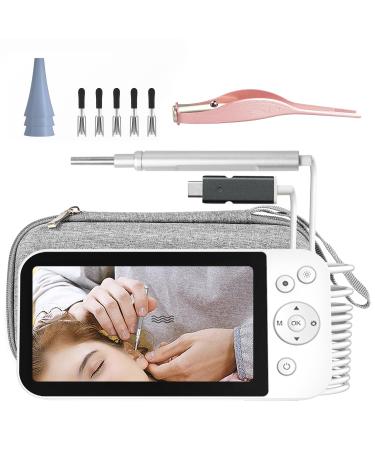 Ear Wax Removal AMTORIN Ear Cleaning Camera 5 inch IPS Screen 0.13 inch (3.2mm) Diameter Ear Cleaning Camera High Resolution Visual Inspection Tool for Ear Hygiene Earwax Removal with 5 Ear Pick