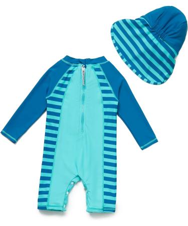 BONVERANO Baby Boys Dinosaur Swimsuit | Long Sleeve UPF 50+ Toddler Bathing Suit | 12-18 Months - Buy Online on GoSupps.com