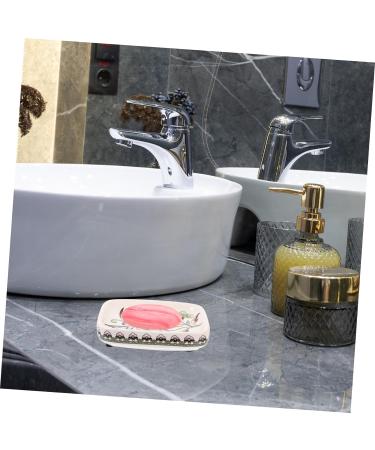 Amosfun Soap Case soap container Fashion sink portable Soap Draining Holder household products Adorable Soap Holder sponge shower soap dish drain rack Soap soap dispenser vintage As Shown 1 14X11X3CM - Buy Online on GoSupps.com