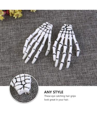 Minkissy 8-Pack Halloween Skeleton Hands Hair Clips - Gothic Skull Bone Hairpins for Punk Costume & Ghost Headgear - Buy Online on GoSupps.com