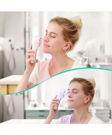 FreeBreath Facial Cleansing Brush | IPX7 Waterproof Face Scrubber | 3 Speed Modes | 5 Brush Heads | Remove Blackheads | Rechargeable | Light Blue - Buy Online on GoSupps.com