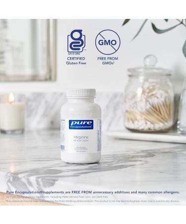 Pure Encapsulations L-Arginine: Hypoallergenic Supplement, 90 Capsules - Buy Online on GoSupps.com