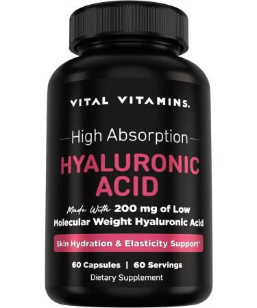 Vital Vitamins Multi-Collagen Powder 30 Servings + Hyaluronic Acid Capsules 60 ct - Buy Online on GoSupps.com