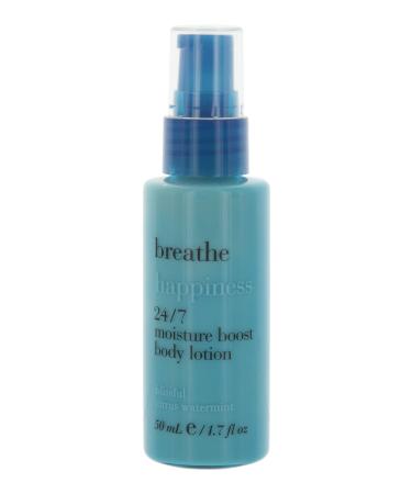 Bath & Body Works Breathe Happiness 24/7 Moisture Boost Body Lotion Blissful Citrus Watermint 1.7 fl. oz. (50 ml) Travel-Sized