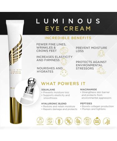 Buy Bella Grace Eye Cream - Hydrating Anti-Aging Formula with Hyaluronic Acid & Squalane for Dark Circles Puffiness and Fine Lines - 0.5 fl oz | International Shipping Available - Buy Online on GoSupps.com