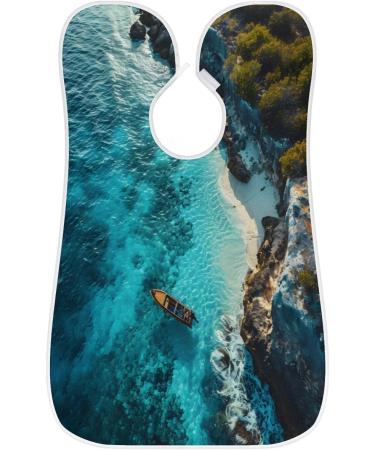 Buy Beautiful Landscape Beard Bib Apron | Beard Hair Catcher for Men | Perfect Gifts for Dad Husband - Father's Day Anniversary Christmas - Buy Online on GoSupps.com