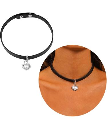 Shop Oralgos Trendy Black Heart-Shaped Trailer Necklace | Stylish Metal Heart Follower for Daily Wear - International Shipping Available - Buy Online on GoSupps.com