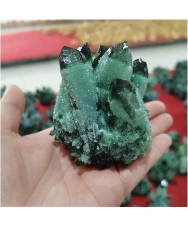 Natural Crystal Rough Crystal Cluster 1pcs Natural Green Ghost Phantom Quartz Crystal Cluster Specimen Home Decoration (Size : 200-300g) - Buy Online on GoSupps.com