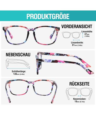 DUCO 5201 Blue Light Filter Glasses for Men & Women - UV Protection No Prescription Ideal for PC TV Gaming & Mobile Use - Buy Online on GoSupps.com
