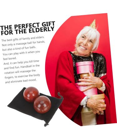 Elevated Wooden Hand Massager Balls - 2 Piece Baoding Fitness & Training Device for Relaxation & Exercise - Buy Online on GoSupps.com