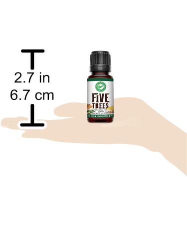 Creation Pharm Five Trees Aromatherapy Essential Oil Blend - 15 ml | Cinnamon Frankincense Clove Lemon Eucalyptus Rosemary | Natural Diffuser Oil for Meditation & Purification - Buy Online on GoSupps.com