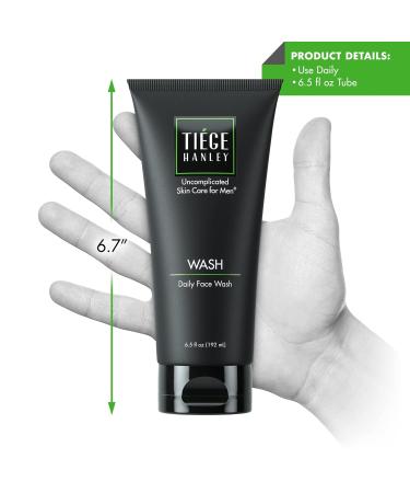 Tiege Hanley Daily Face Wash for Men - Gentle Cleanser for Dry or Sensitive Skin - 6.5oz - Buy Online on GoSupps.com