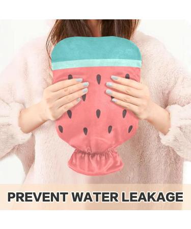 Naanle Summer Cartoon Watermelon Heat Bottle - 1L Transparent Hot Water Bottle for Hand/Foot Pain Relief & Cold Therapy - Buy Online on GoSupps.com