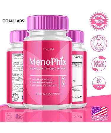Menophix Menopause Capsules (2 Pack) - Natural Support for Women | Advanced Detox Supplement (120 Capsules - Buy Online on GoSupps.com