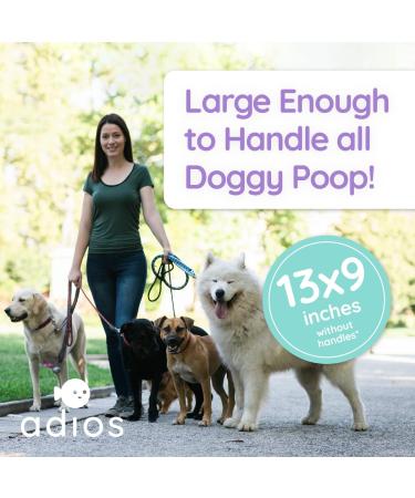 Adios Plastic Biodegradable Dog Poop Bags - Extra Thick Compostable Dog Poo Bags Made from Highest Rated EN13432 Certified Cornstarch | Leak Proof Dog Waste Bags in Rainbow Colour | 8 Rolls 120 Bags Rainbow 15 count (Pack of 8) - Buy Online on GoSupps.com