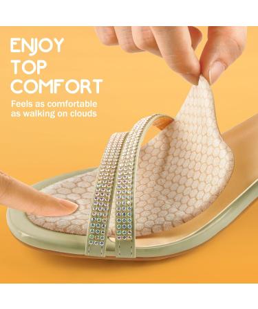 Buy Metatarsal Pads for Women - Ball of Foot Cushions Heel Inserts & Comfort Pads (2 Pairs) - Anti-Slip Invisible Design in Beige - Perfect for High Heels - Buy Online on GoSupps.com