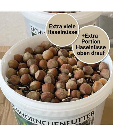 Canifee Squirrel Food 1kg - Species-Appropriate Wildlife Feed Mix with Hazelnuts - Year-Round Nutrition for All Squirrels - Premium Quality - Buy Online on GoSupps.com