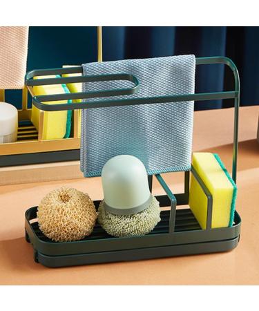 Draining Rack for Countertop Sponge Holder Stylish Sturdy Rustproof Durable Sponge Holder Rack for Kitchen Bathroom - Buy Online on GoSupps.com