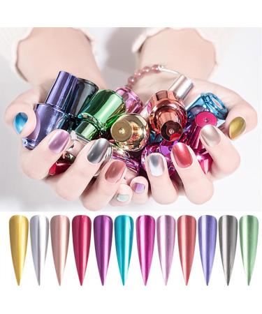 Miiro Glitter Nail Polish Glitter Nail Polish Glimmer Varnish Shiny Shimmer Manicure Varnish 6 Colours - Buy Online on GoSupps.com