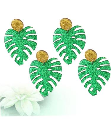 Healeved 2pairs Leaf Eardrop Earrings for Women Unique Rainbow Jewelry for Daily Wear and Parties Lightweight Design for Stylish Looks - Buy Online on GoSupps.com