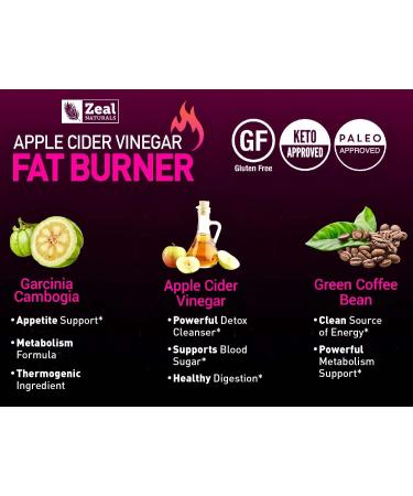 Apple Cider Vinegar Weight Management Pills for Women with Garcinia Cambogia, CLA, Green Coffee Bean & Green Tea - Buy Online on GoSupps.com