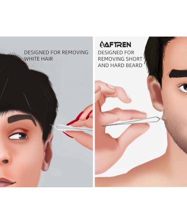 Wide Grip Slant Tweezers - German Stainless Steel - Hand-Filed Slanted Tips for Ultra-Precision - Tweezers for Eyebrows and Nose/Ear/Facial Hair - Professional Grade - Buy Online on GoSupps.com