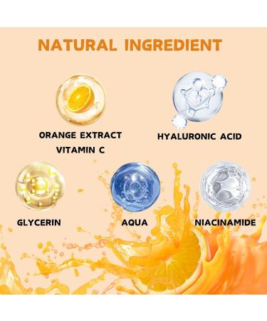 Hydrating Serum - Vitamin C Serum for Face - Hyaluronic Acid Serum for Face - Skin Care Face Serum - Dark Spot Correcting Glow Serum - Anti Aging & Wrinkle Vitamin C Serum - Face Serum for Women - Buy Online on GoSupps.com