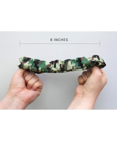 Happie Hare Cotton Rounds Elastic Hair Bands - Camo Scrunchies (4 Pack) | Girls Hair Accessories & Gifts for Women - Buy Online on GoSupps.com